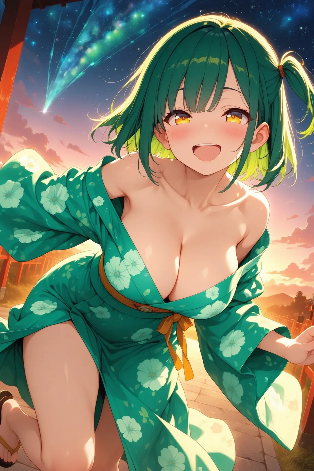 夕暮れのよもぎちゃん💓