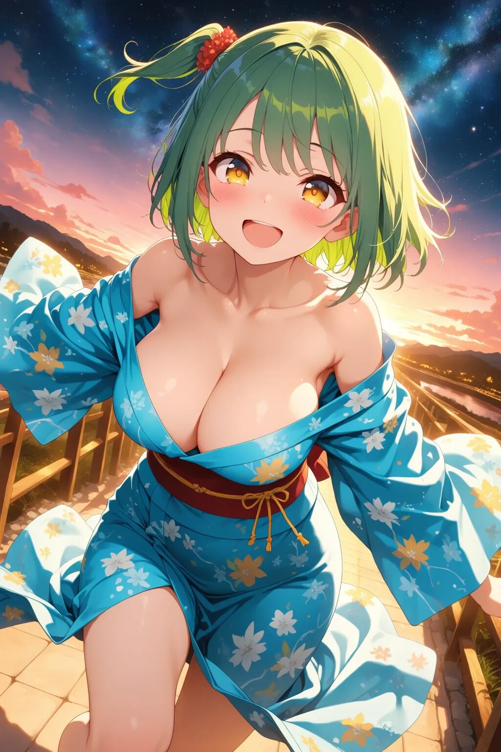 夕暮れのよもぎちゃん💓