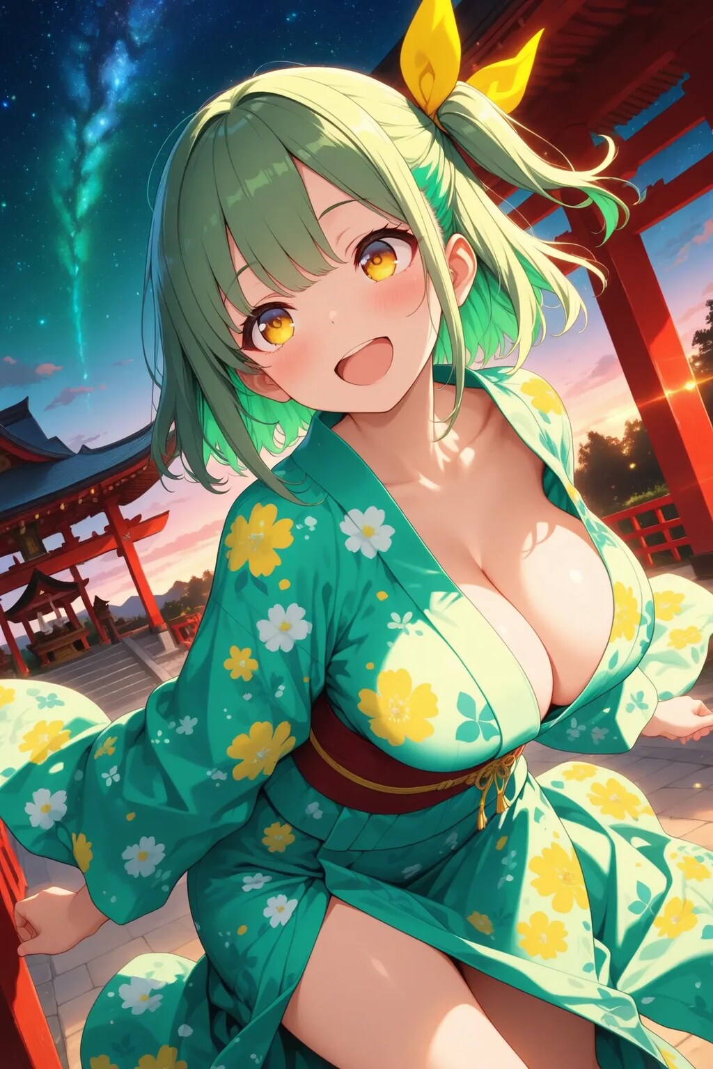 夕暮れのよもぎちゃん💓