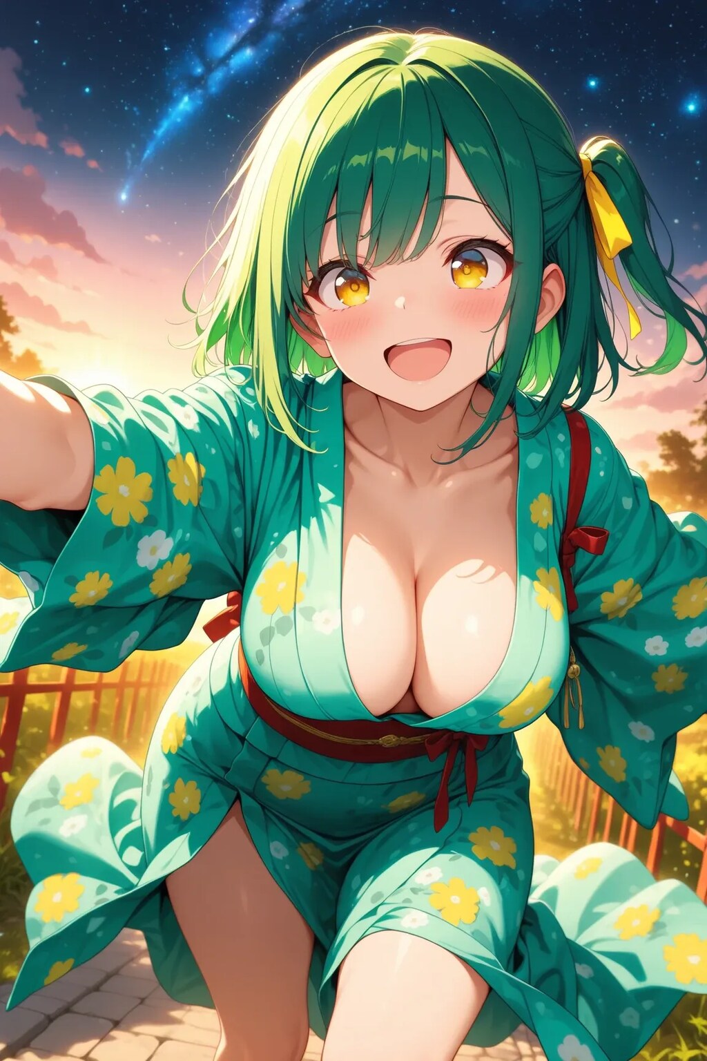 夕暮れのよもぎちゃん💓