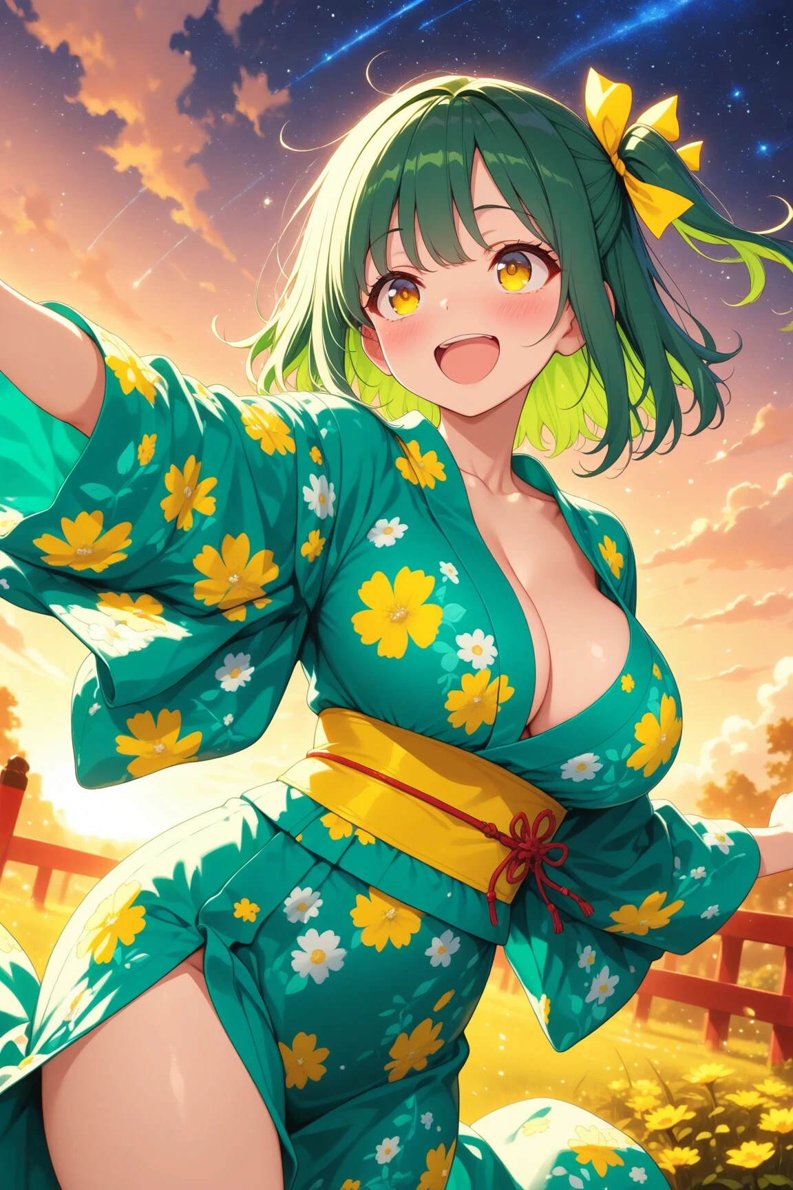 夕暮れのよもぎちゃん💓