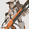 orange accent mechanic girl 機械化銃剣戦士 7枚目