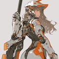 orange accent mechanic girl 機械化銃剣戦士 5枚目