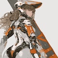 orange accent mechanic girl 機械化銃剣戦士 4枚目