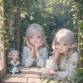光と風が踊る庭園で、妖精たちのティータイム 3枚目