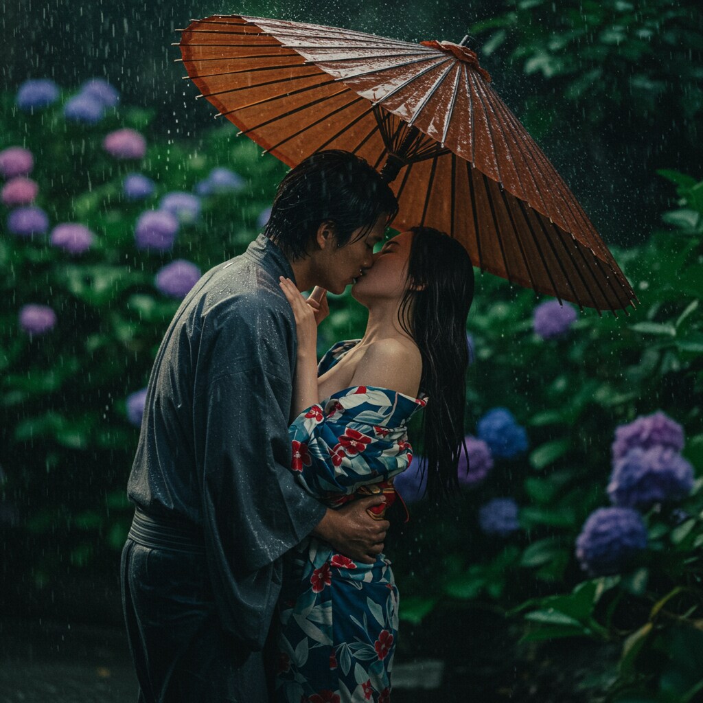 雨の中の逢瀬