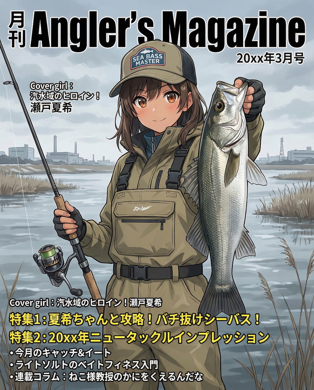 夏希ちゃんが載った釣り雑誌
