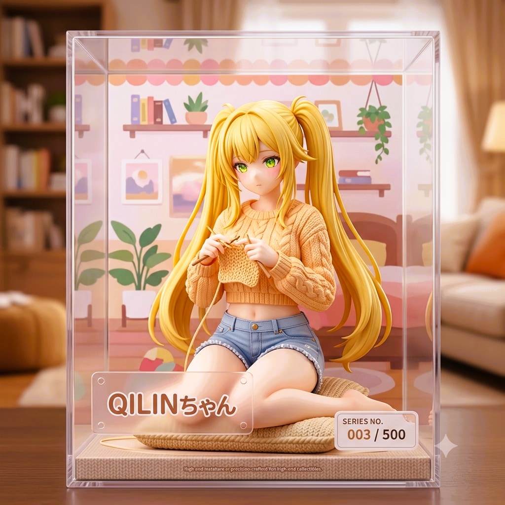 QILINちゃん　編み物Ver.