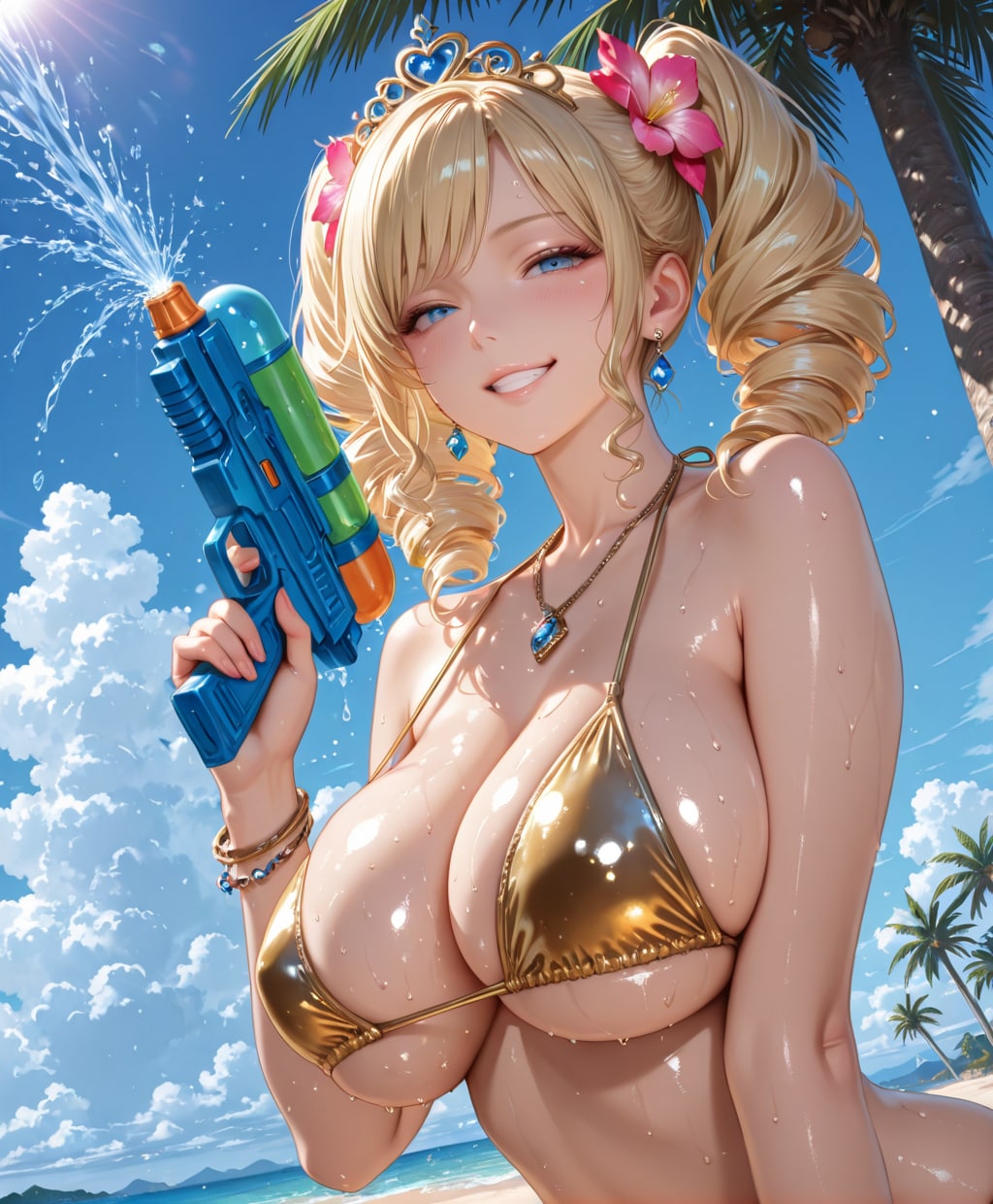 海辺で寛ぐ王女様💕