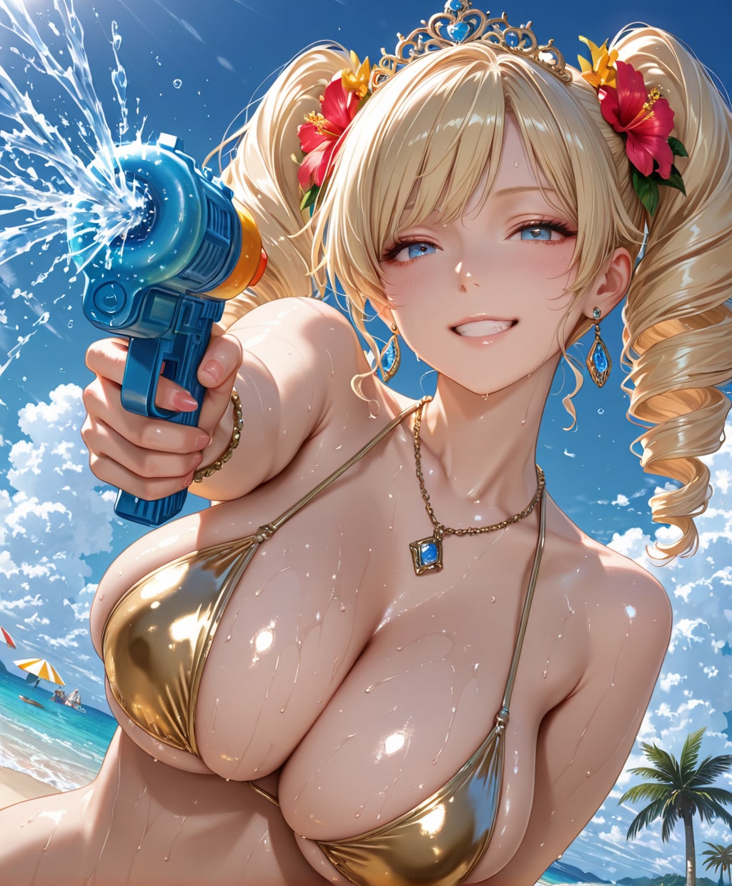 海辺で寛ぐ王女様💕