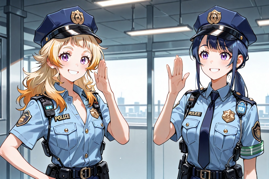 うちの子自己紹介,桂里奈さん（28歳、警察官）と芹香さん（27歳、警察官）てか勝手にハダケテルけど？