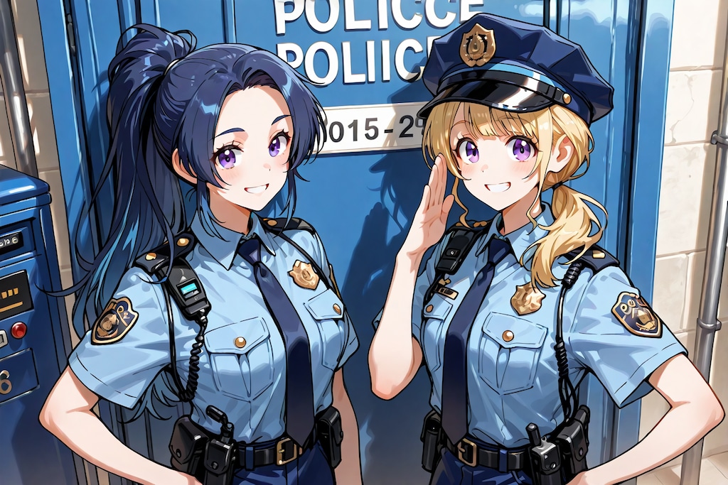 うちの子自己紹介,桂里奈さん（28歳、警察官）と芹香さん（27歳、警察官）てか勝手にハダケテルけど？