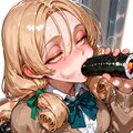 恵方巻を貪るJK 2枚目