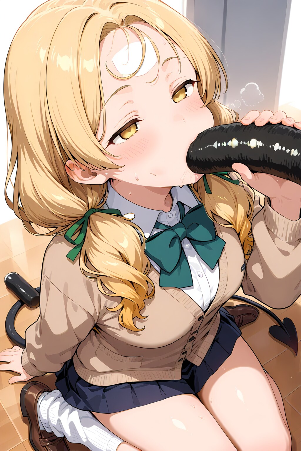 恵方巻を貪るJK