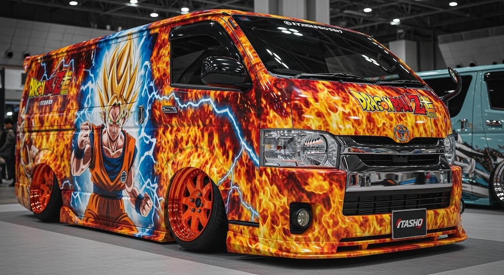 ドラゴンボール痛車ハイエース