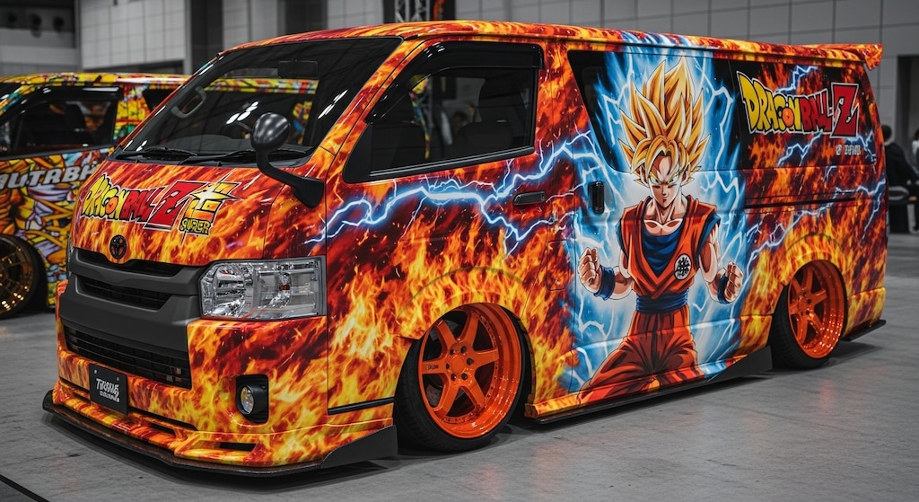 ドラゴンボール痛車ハイエース