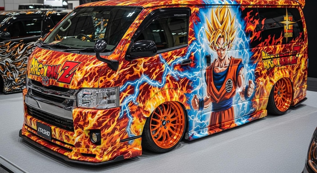 ドラゴンボール痛車ハイエース
