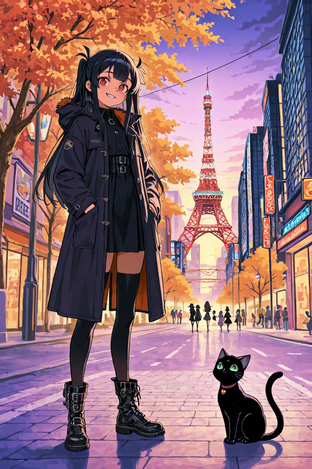 魔女と黒猫 | の人気AIイラスト・グラビア