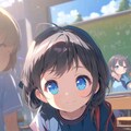 教科書を見せてくれる小さな女の子２ 3枚目
