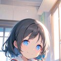 教科書を見せてくれる小さな女の子２ 2枚目