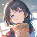 教科書を見せてくれる小さな女の子２ 6枚目
