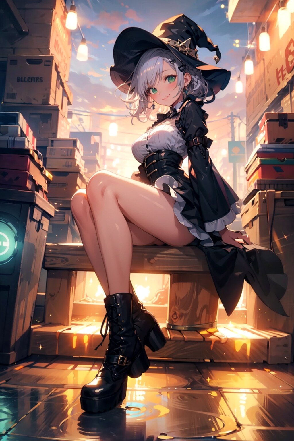 夕暮れの街