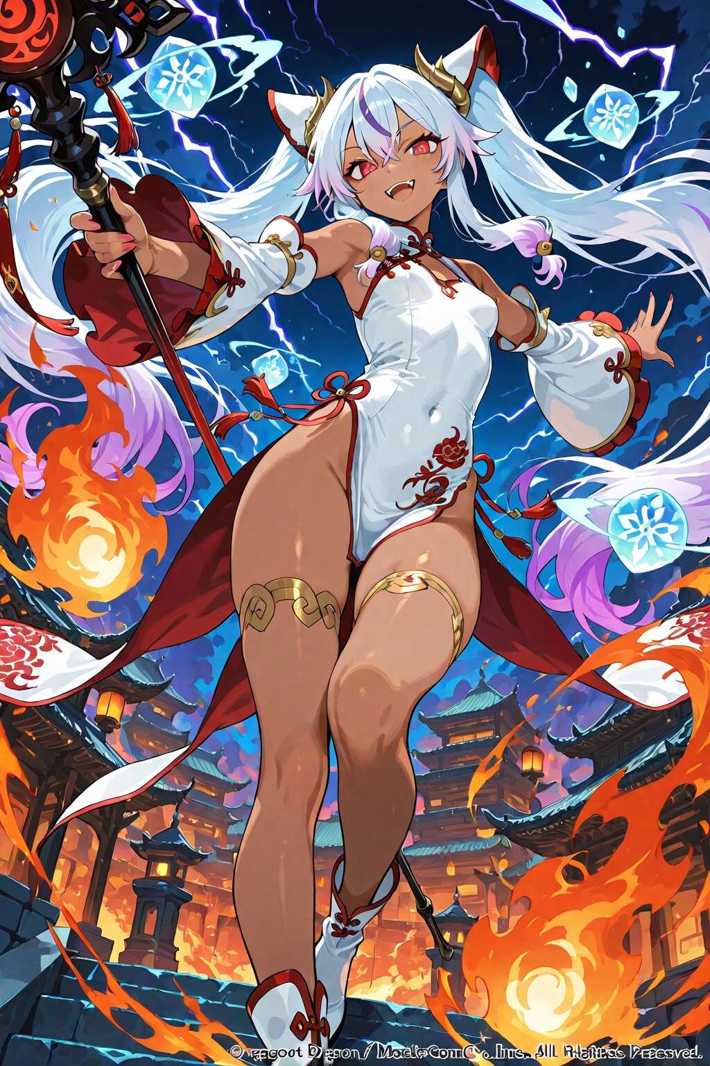 🐲 戦場に咲く極彩色の双華：ドラゴニア王国第36王女バーク（魔法少女スタイル）