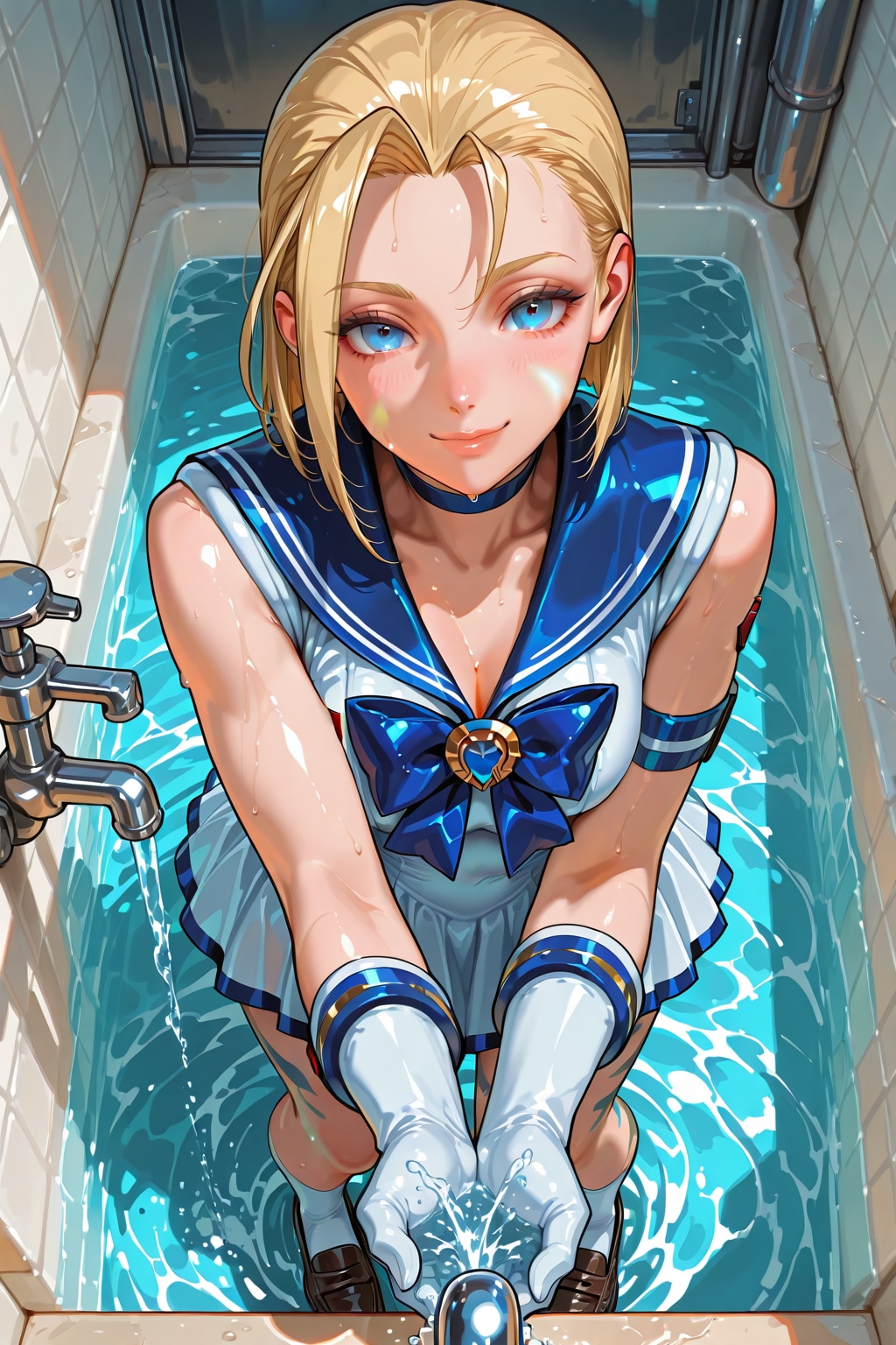 水の掛け合いをしたかったんじゃー | の人気AIイラスト・グラビア
