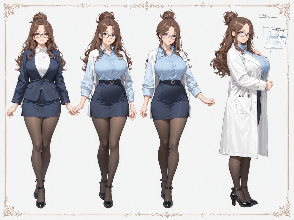 メグ 設定画風イラスト