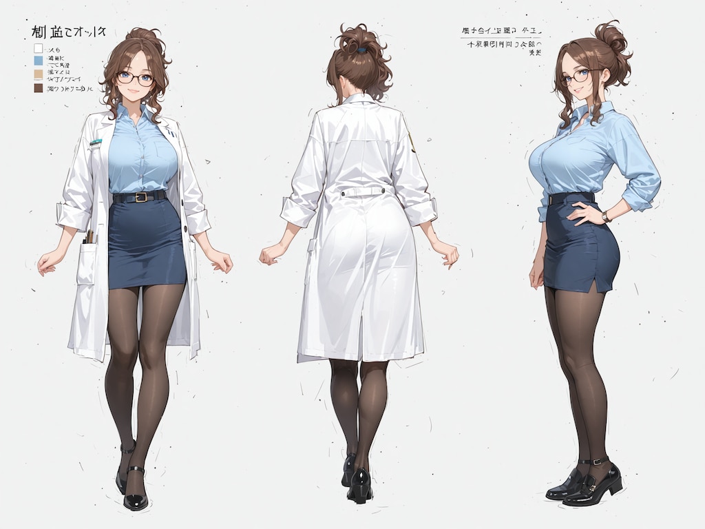 メグ 設定画風イラスト