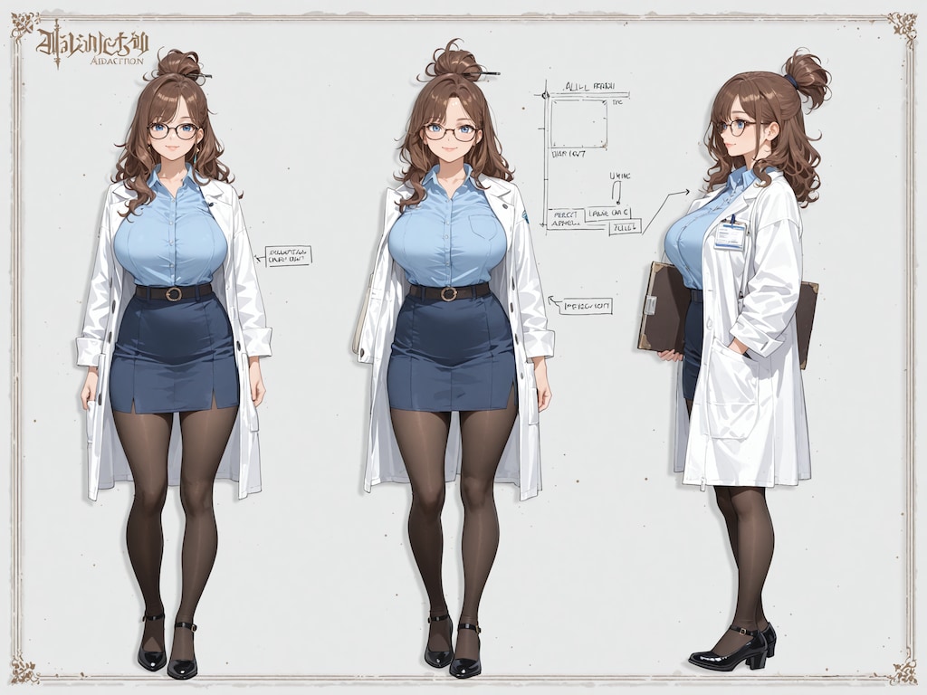 メグ 設定画風イラスト