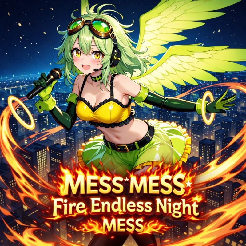 MESS MESS ☆ Fire Endless Night【CDジャケットEdition】