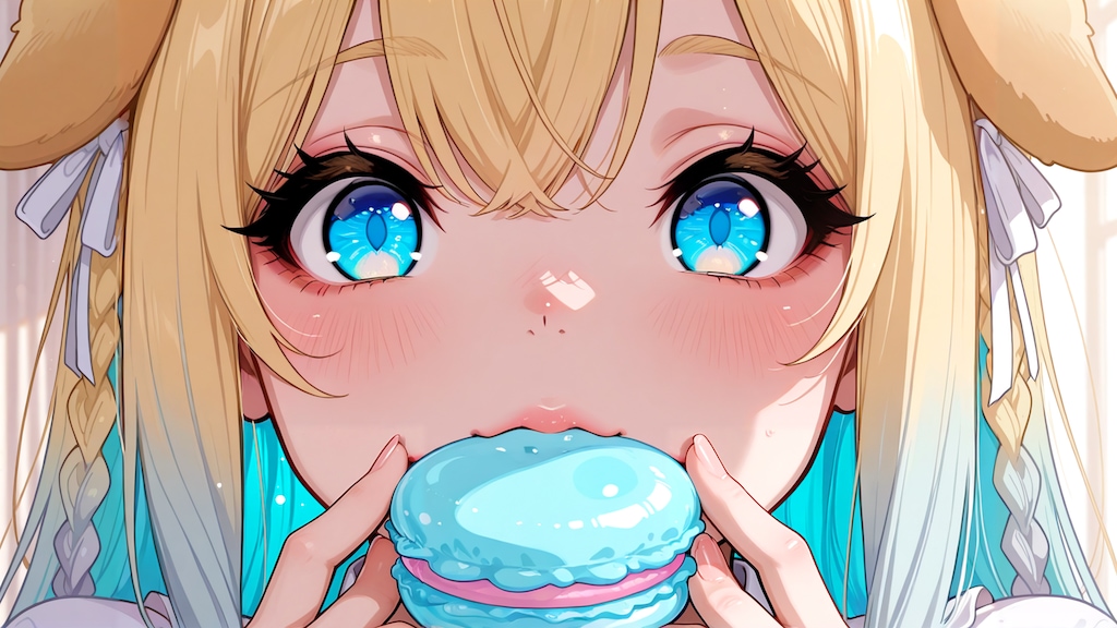 マカロンかわいいですよね(ﾓｸﾞﾓｸﾞ）