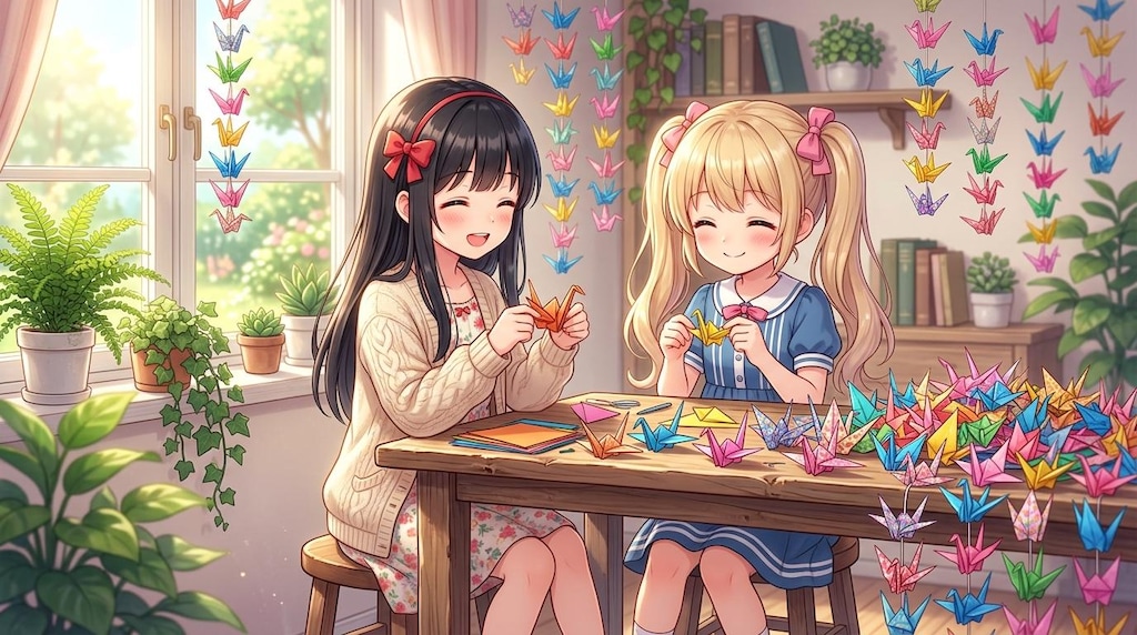 希望の折り鶴