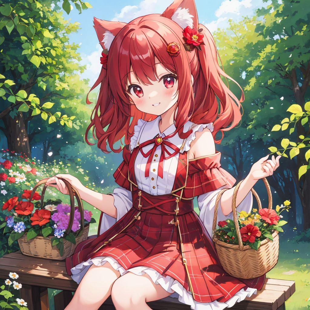 ケモ耳赤ずきんちゃん♪