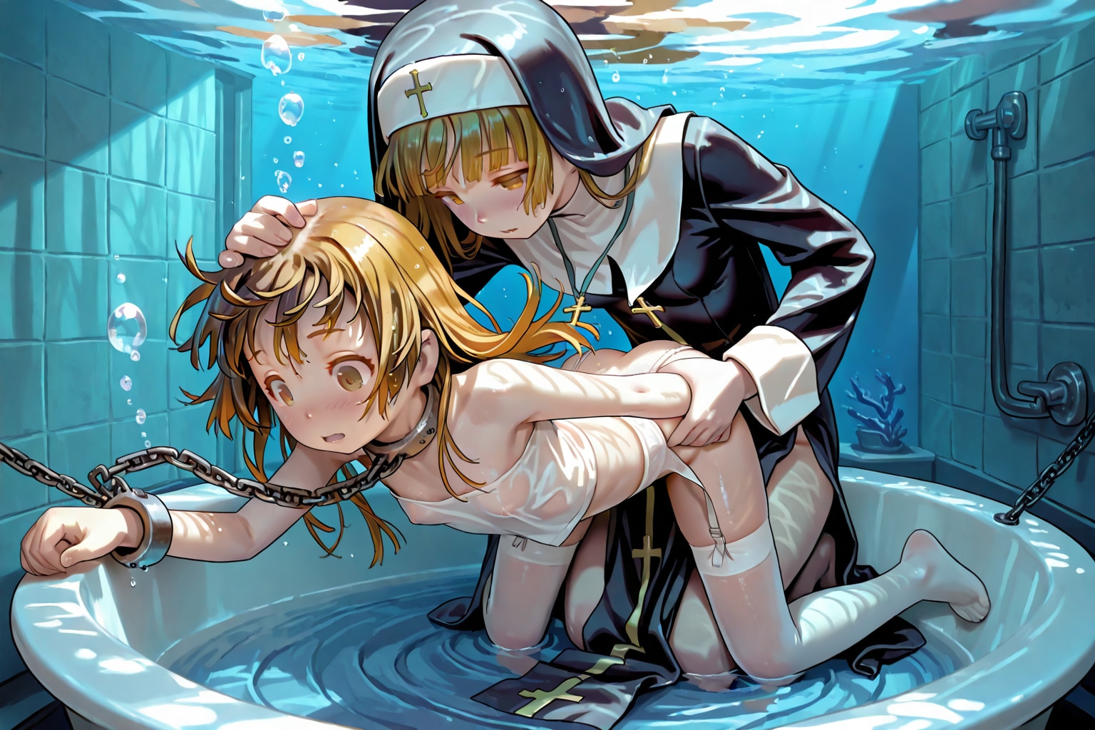 服がびしょ濡れで興奮してびしょ濡れでお風呂でびしょ濡れ