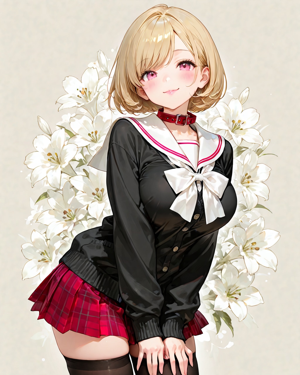 首輪JK（おはよう#217） | の人気AIイラスト・グラビア