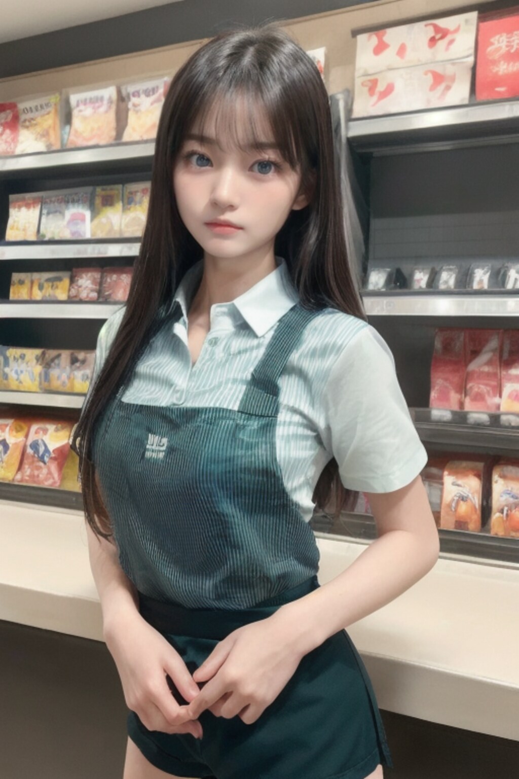 コンビニの看板娘