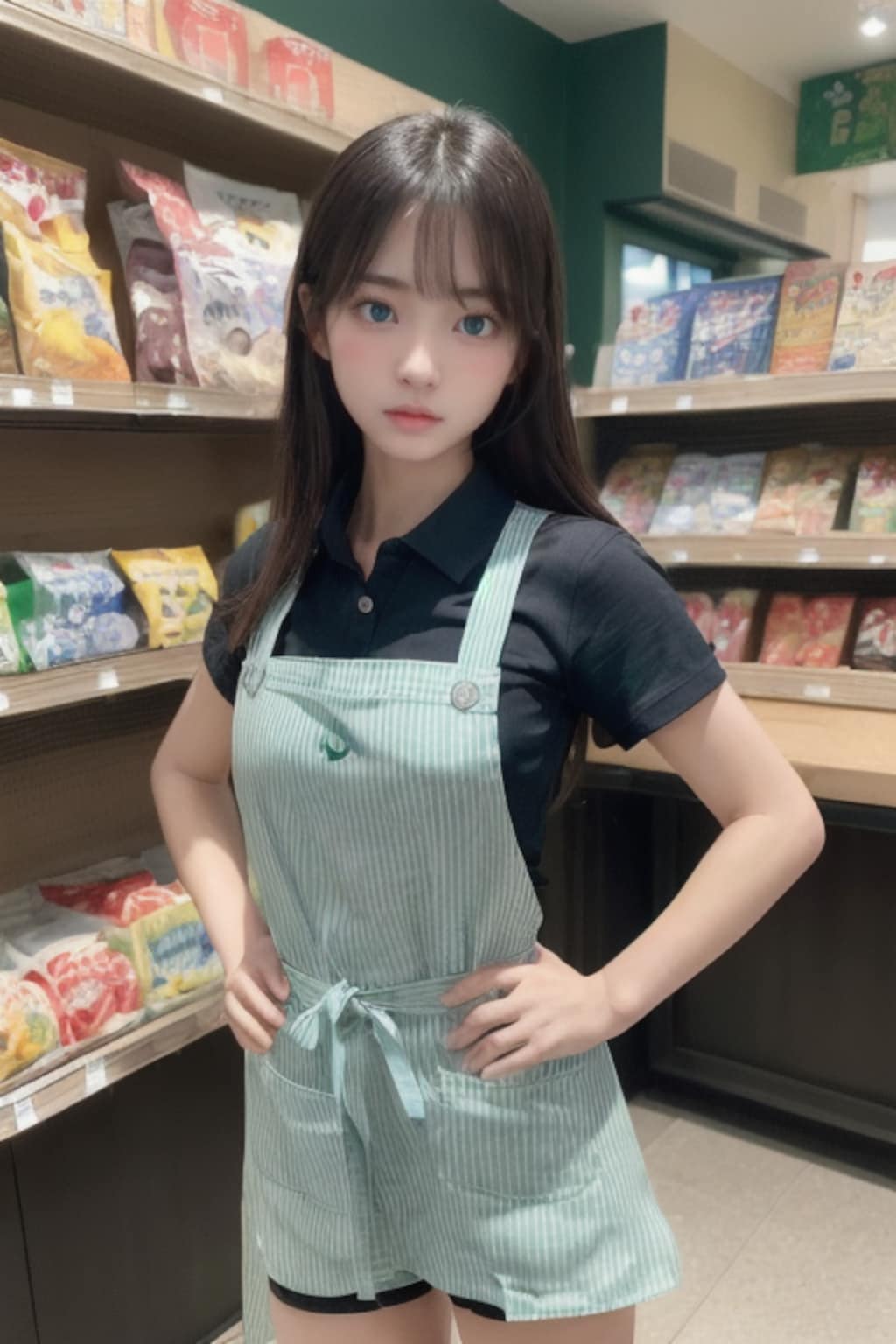 コンビニの看板娘