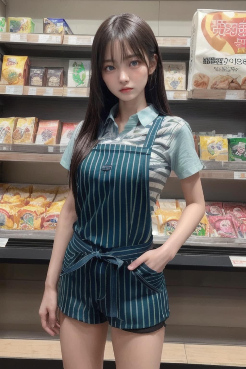 コンビニの看板娘