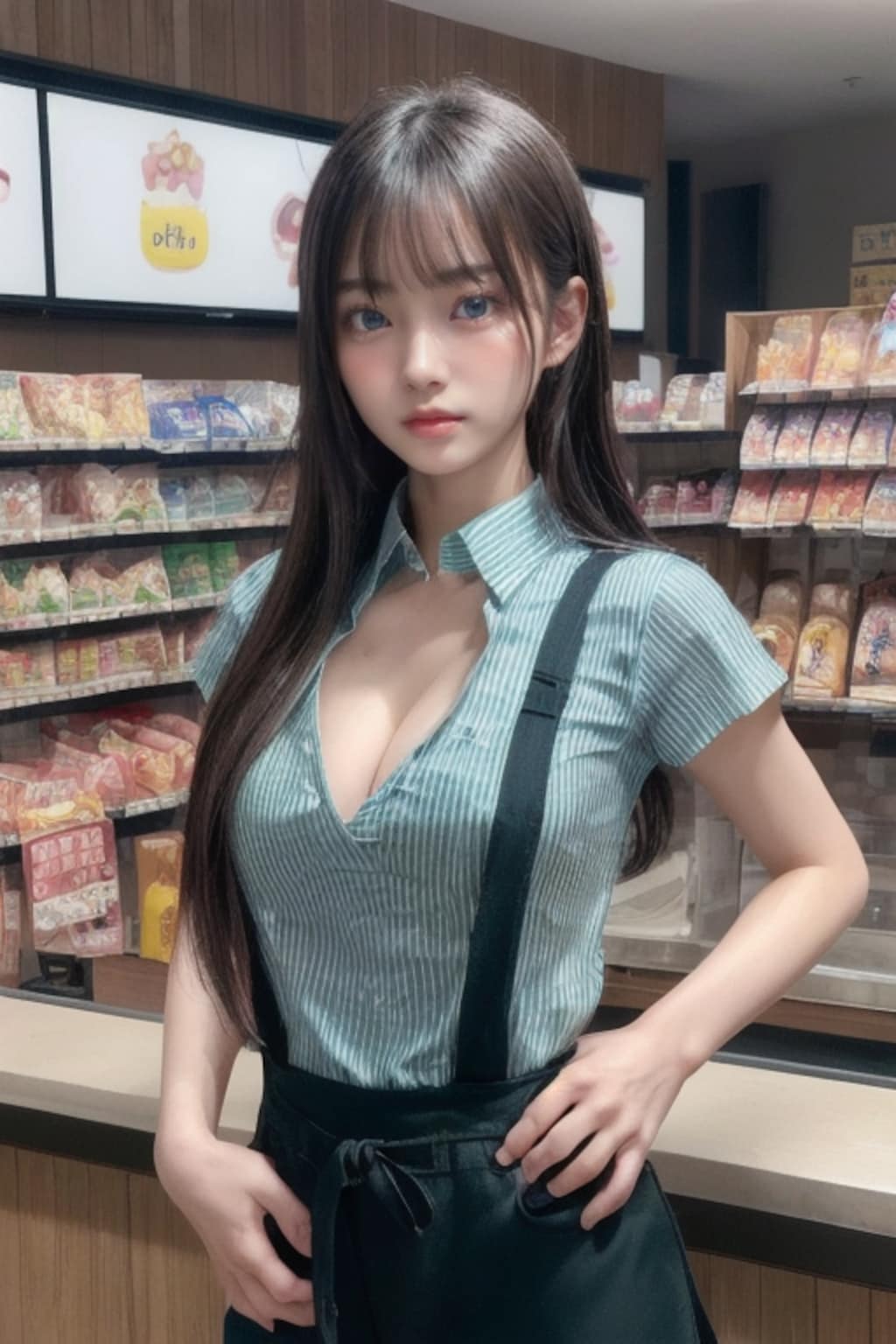 コンビニの看板娘