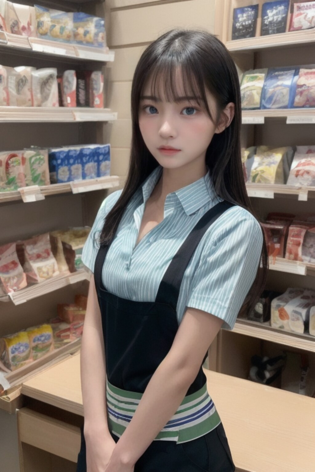 コンビニの看板娘