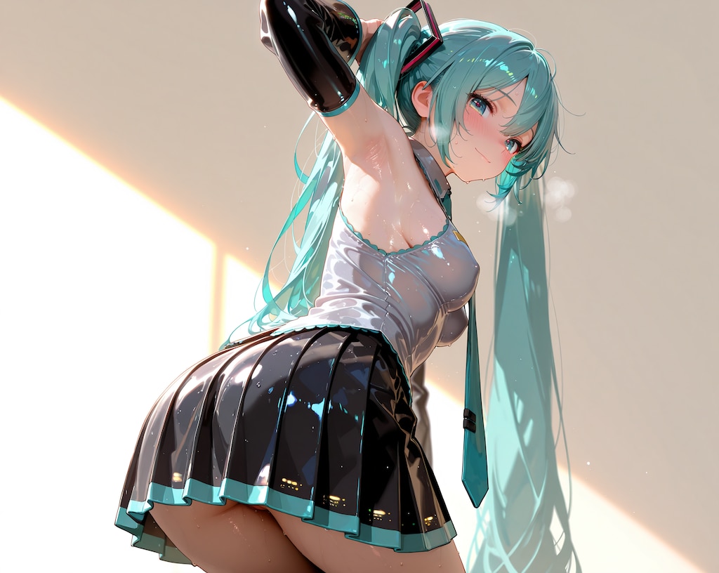 ミクさん♪…腋＆よこ乳♡