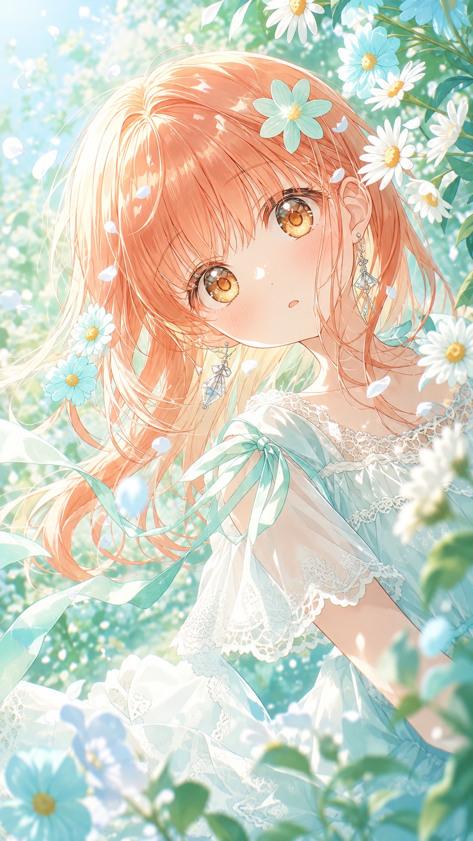 花の向こうで、目が合った | の人気AIイラスト・グラビア