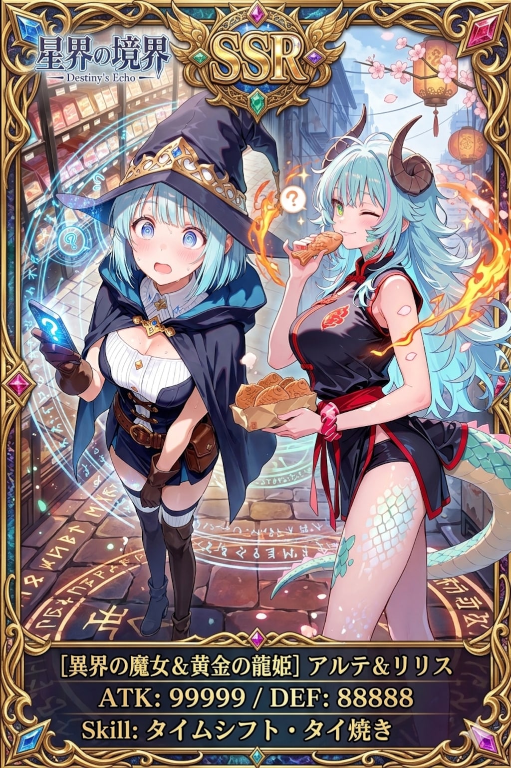 架空のソシャゲSSRカード
