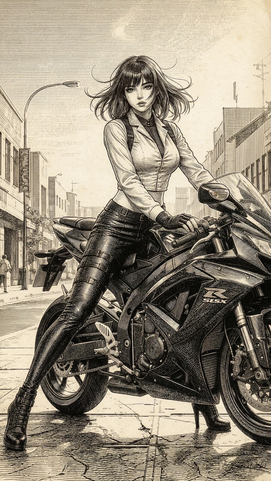 都会を支配する一瞬／スマホ壁紙アーカイブ | の人気AIイラスト・グラビア