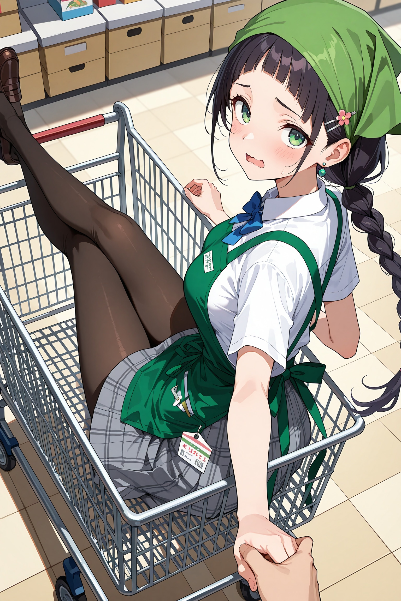 何故か買い物カートに…😅