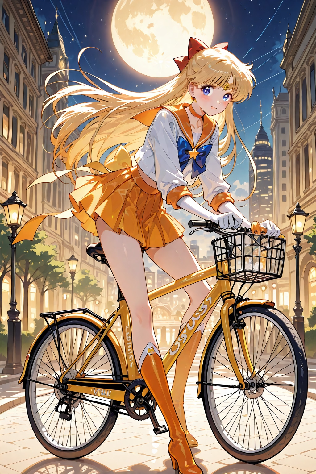 自転車に乗るセー〇ー戦士_BONSAI