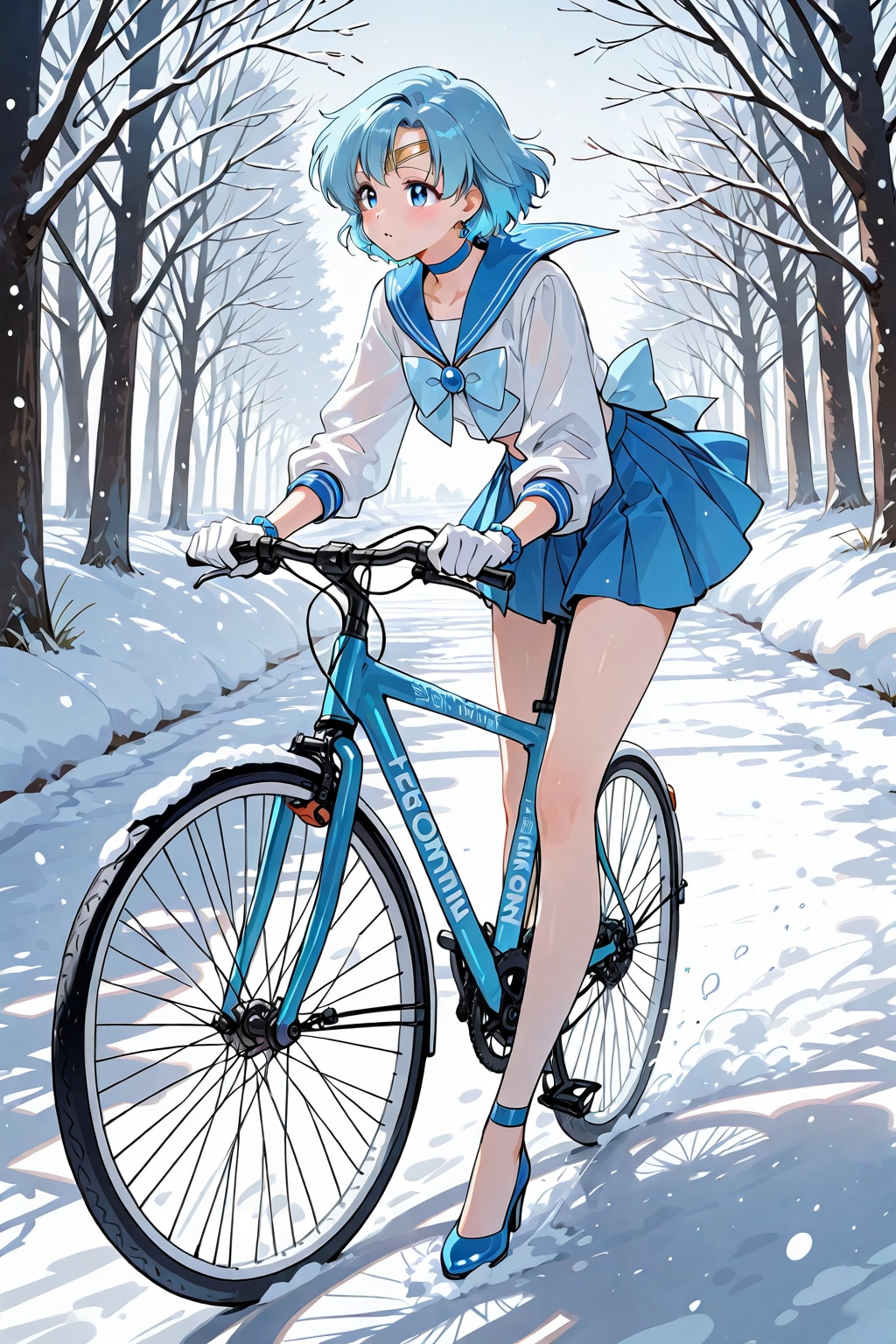 自転車に乗るセー〇ー戦士_BONSAI