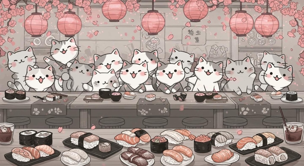 ニャウ寿司『らっしゃい！ニャウ寿司』【ニャンノ世界】